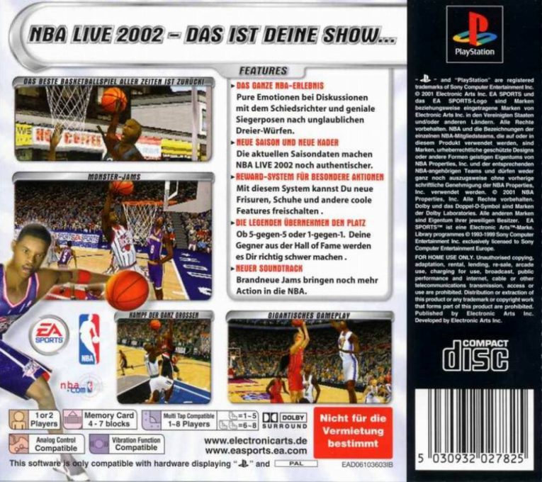 NBA Live 2002 - Dos