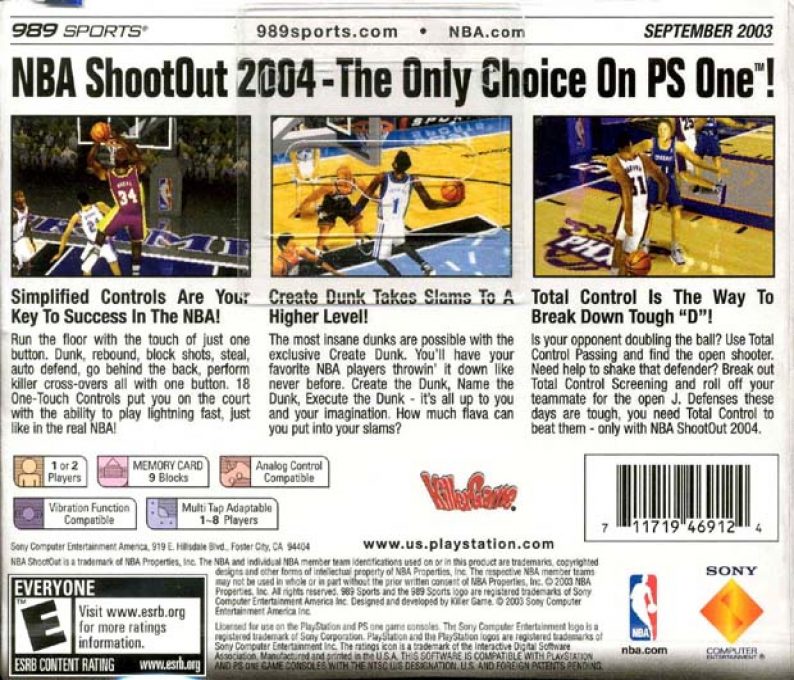 NBA ShootOut 2004 - Dos
