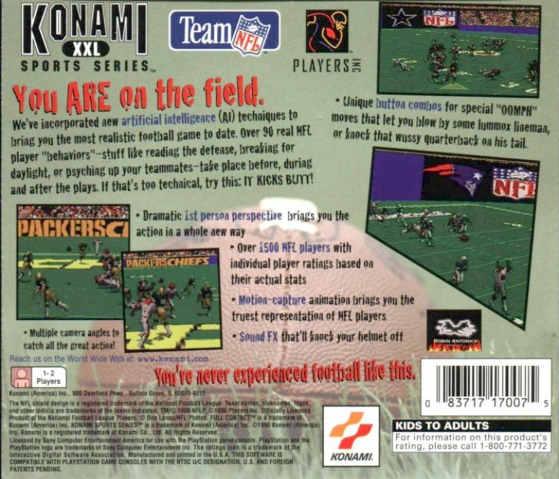 NFL Full Contact - Dos