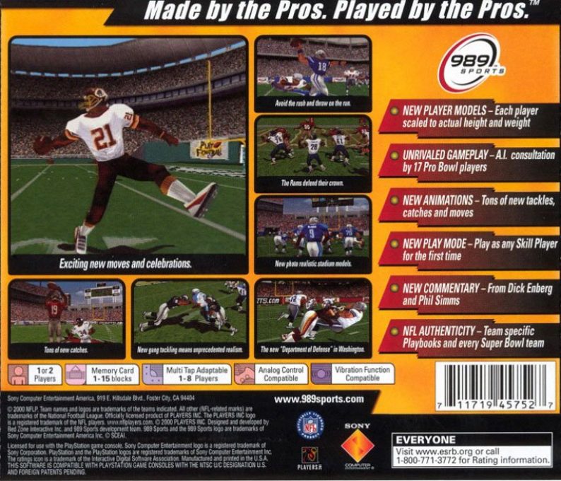 NFL GameDay 2001 - Dos