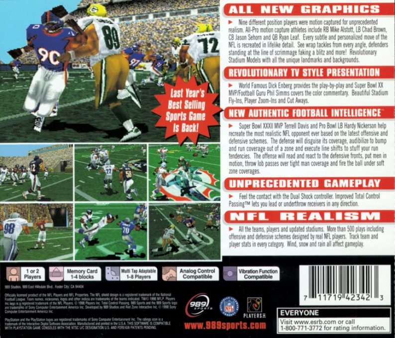 NFL GameDay 99 - Dos