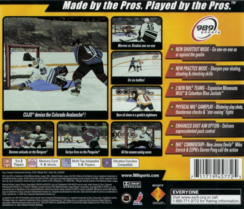 NHL FaceOff 2001 - Dos