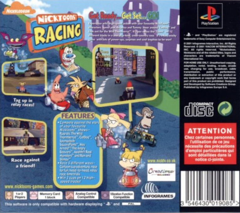 Nicktoons Racing - Dos