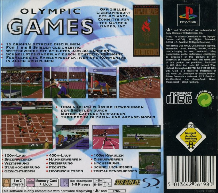 Olympic Summer Games : Atlanta 1996 - Dos