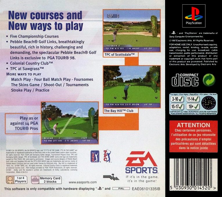PGA Tour 98 dos