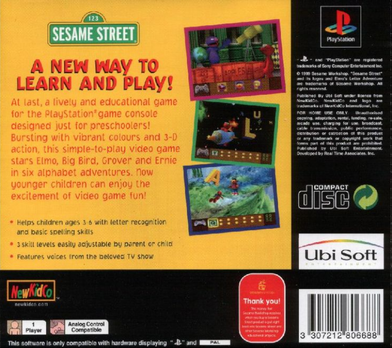 Sesame Street : Elmo's Letter Adventure - Dos