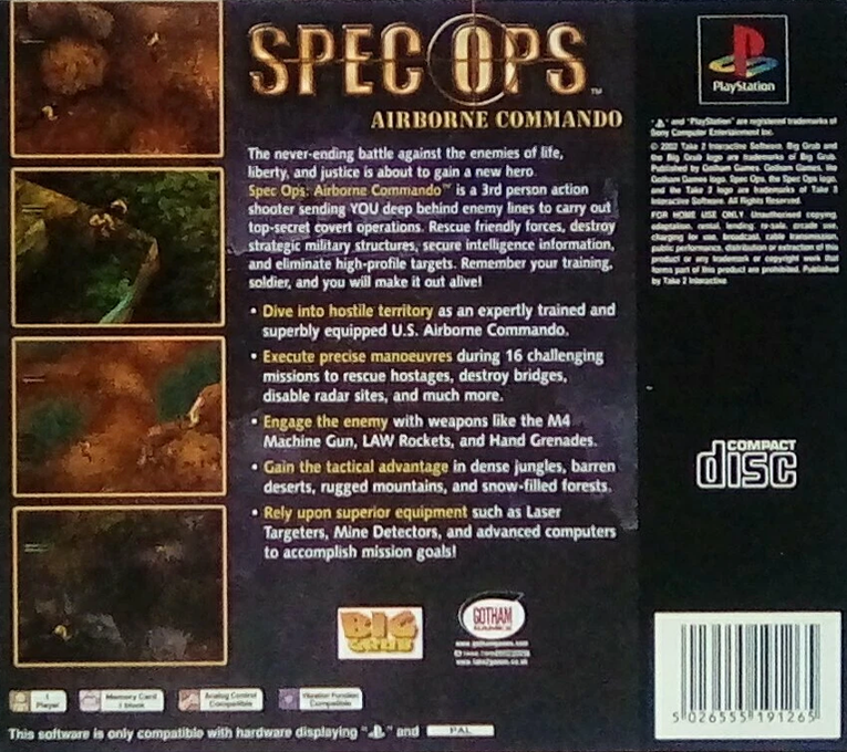 Spec Ops : Airborne Commando - Dos