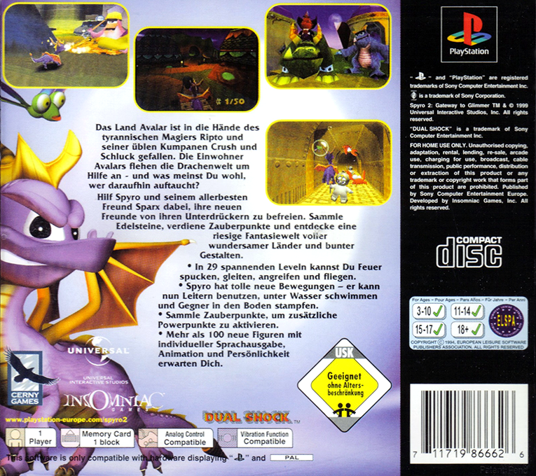 Spyro 2 : Ripto's Rage! - Dos