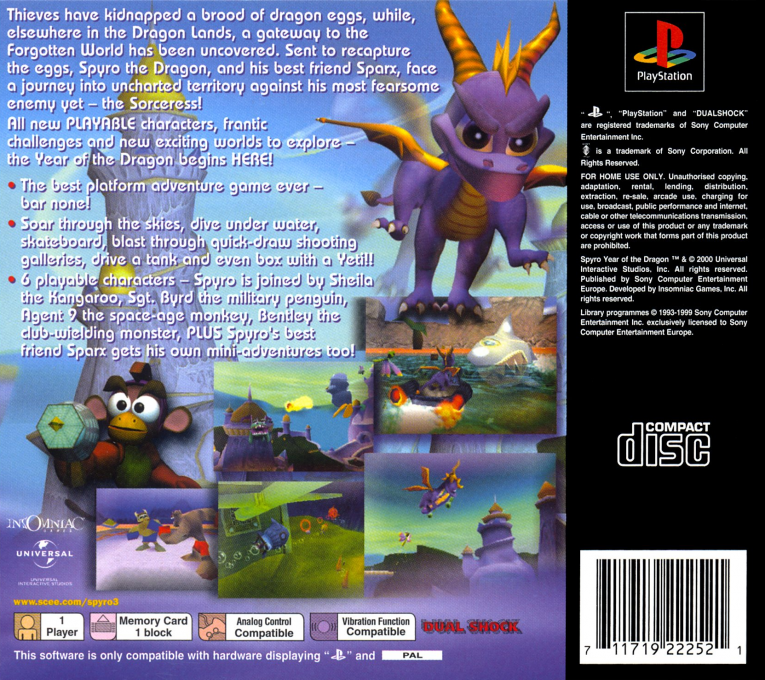 Spyro : Year of the Dragon - Dos