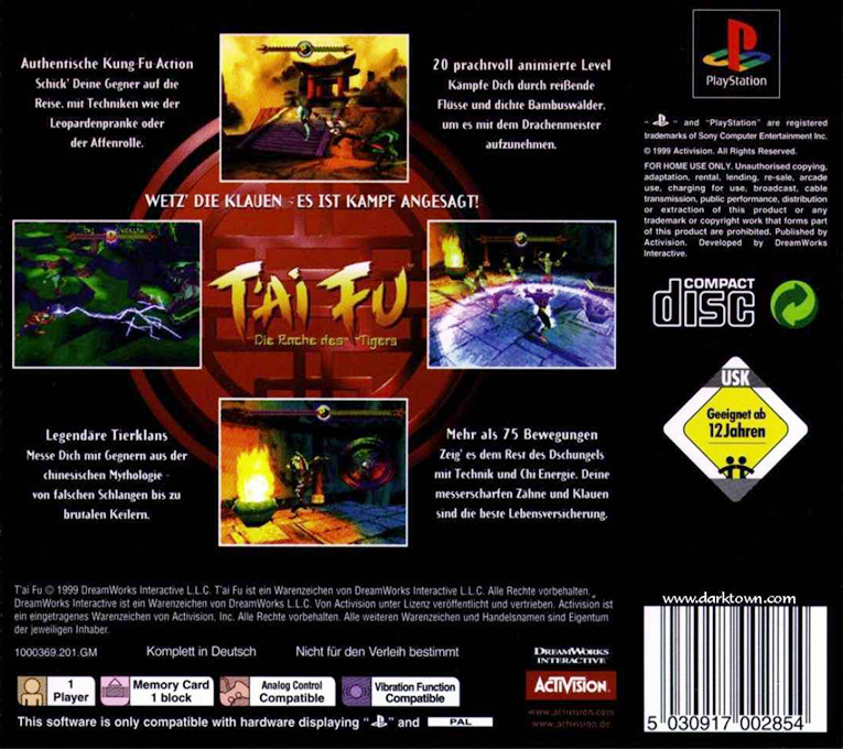 T'ai Fu : Wrath of the Tiger - Dos