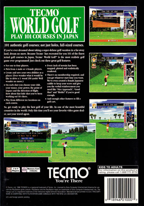Tecmo World Golf - Dos