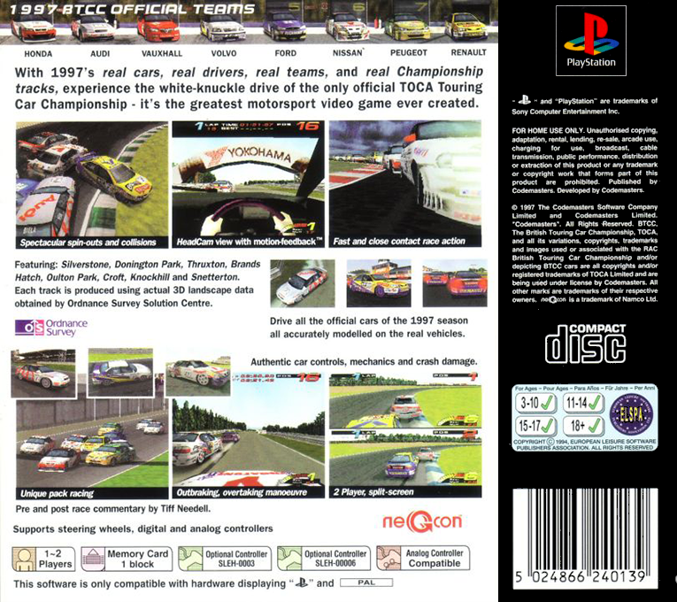 TOCA Championship Racing - Dos