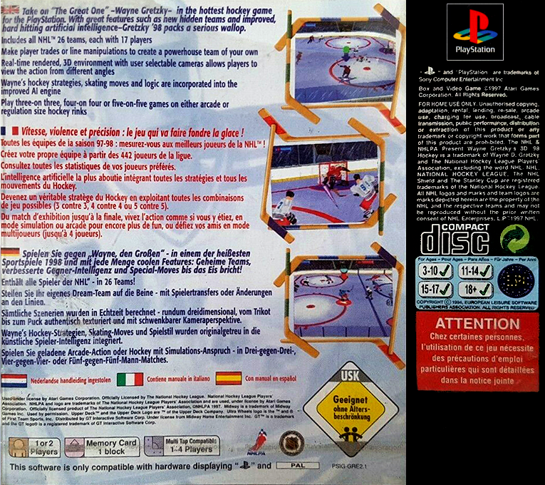 Wayne Gretzky's 3D Hockey '98 - Dos