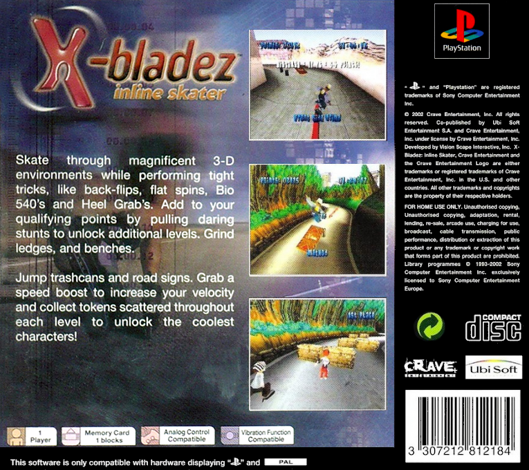 X-Bladez : Inline Skater - Dos
