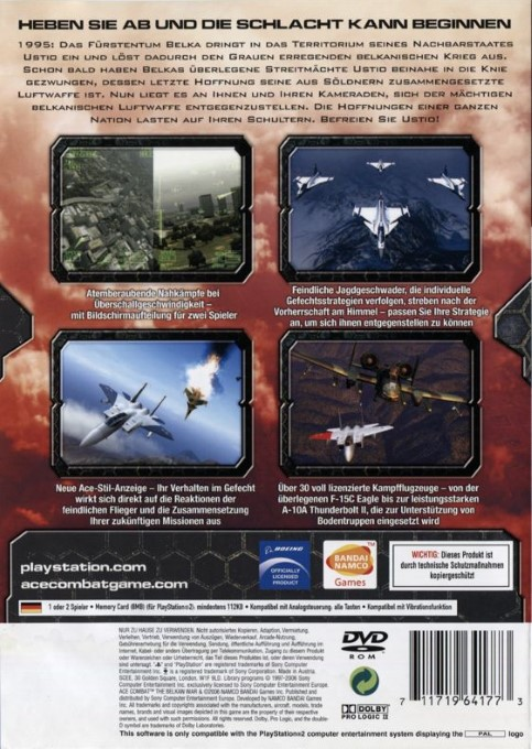 Ace Combat Zero : The Belkan War - Dos