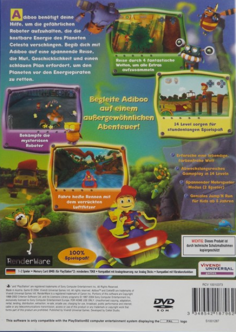 Adibou Et Les Voleurs D'energie - Dos