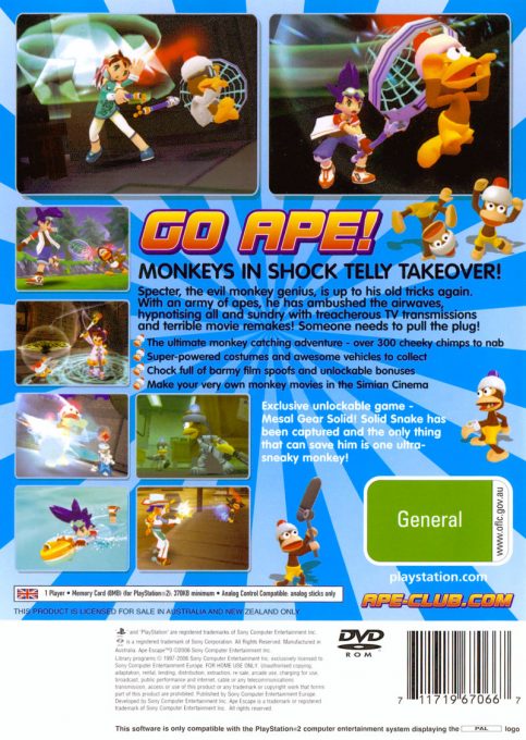 Ape Escape 3 dos