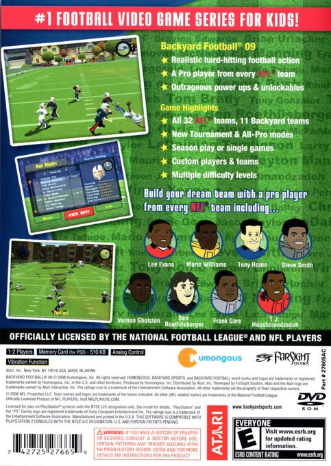 Backyard Football '09 - Dos