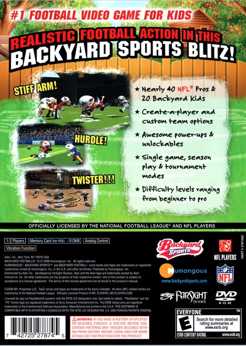Backyard Football '10 - Dos