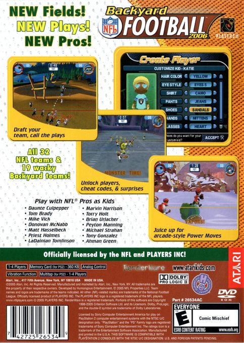 Backyard Football 2006 - Dos