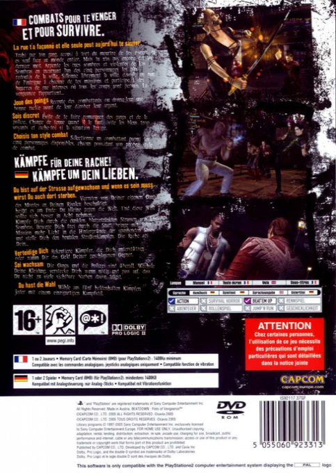 Beat Down : Fists of Vengeance - Dos