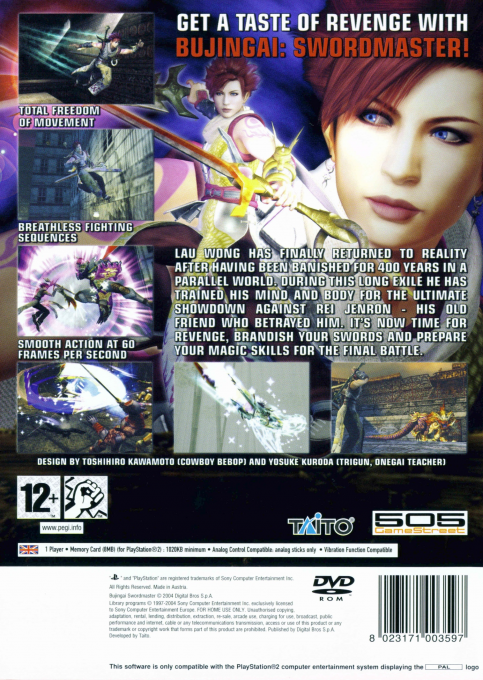 Bujingai : The Forsaken City - Dos