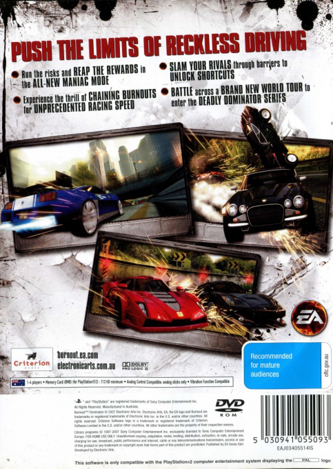 Burnout Dominator - Dos