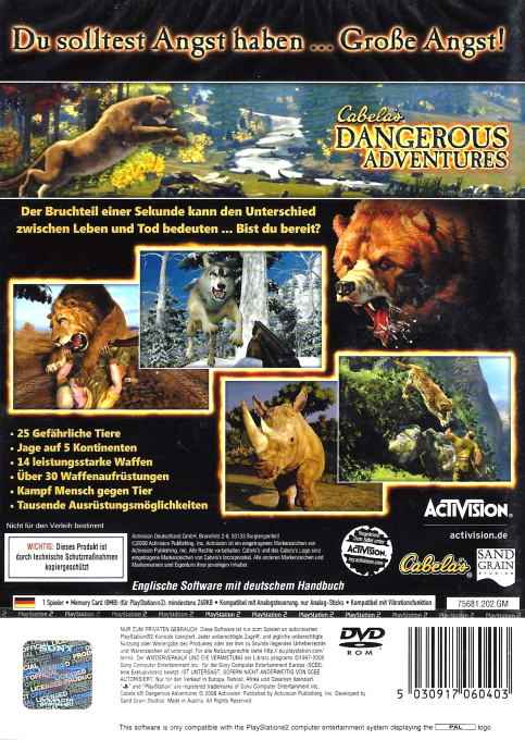 Cabela's Dangerous Hunts 2009 - Dos