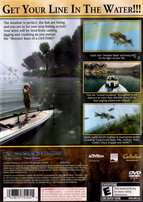 Cabela's Monster Bass - Dos