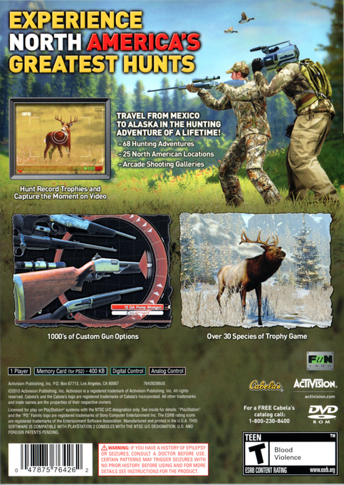 Cabela's North American Adventures - Dos