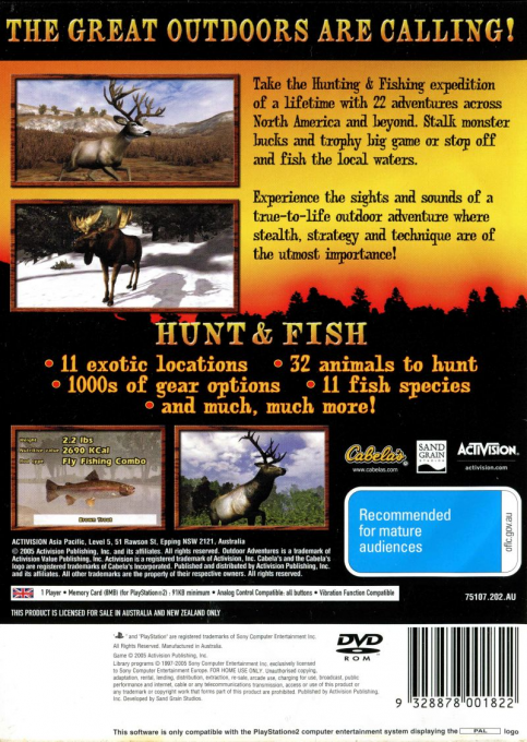 Cabela's Outdoor Adventures - Dos