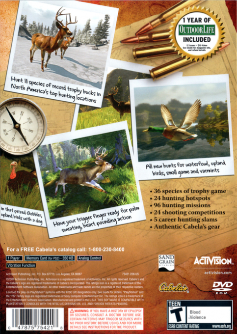 Cabela's Trophy Bucks - Dos