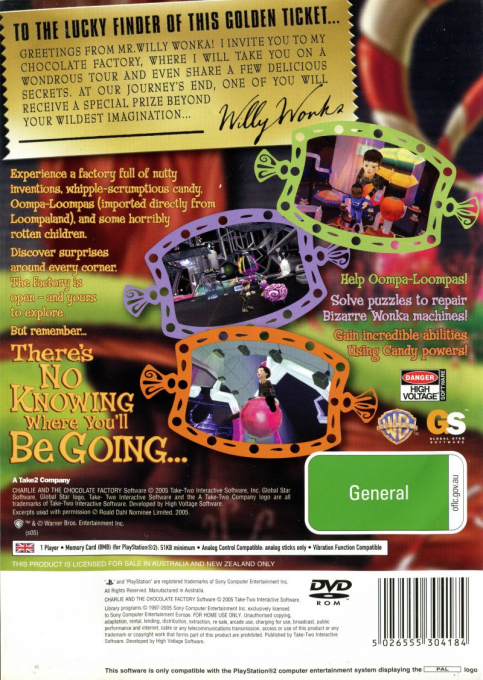 Charlie Et La Chocolaterie dos