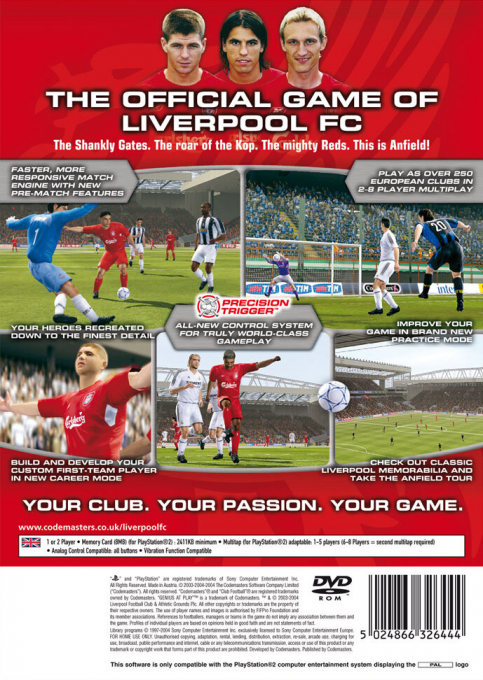 Club Football 2005 - Liverpool FC - Dos