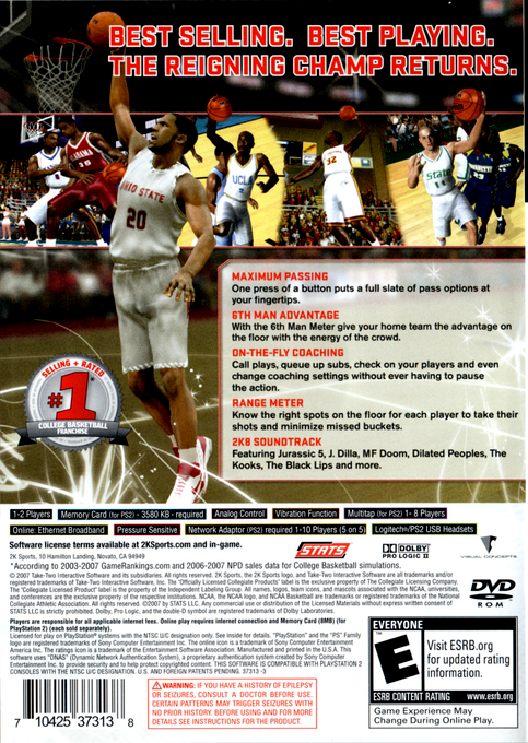 College Hoops 2K6 - Dos