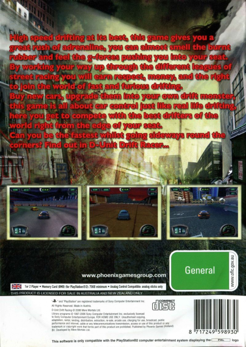 D-unit Drift Racing - Dos