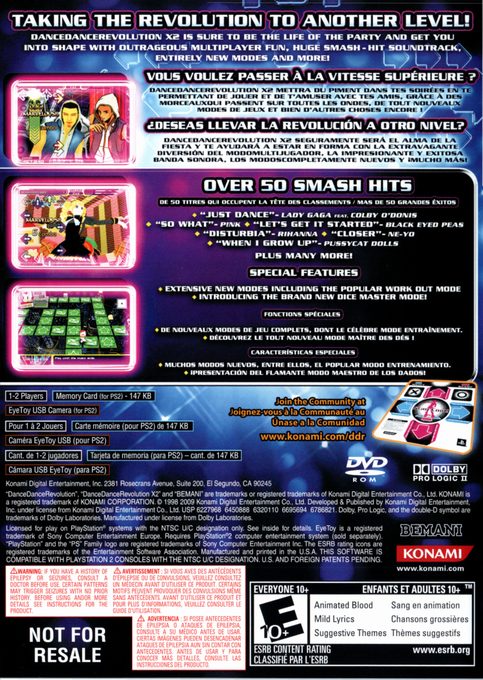 Dance Dance Revolution X2 dos