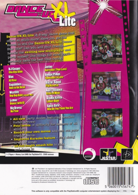 Dance - Uk Xl Lite - Dos