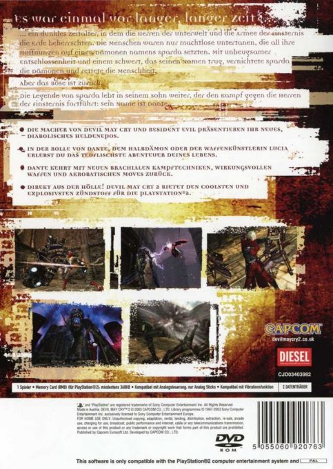 Devil May Cry 2 dos