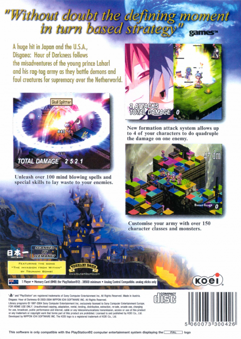 Disgaea : Hour of Darkness - Dos