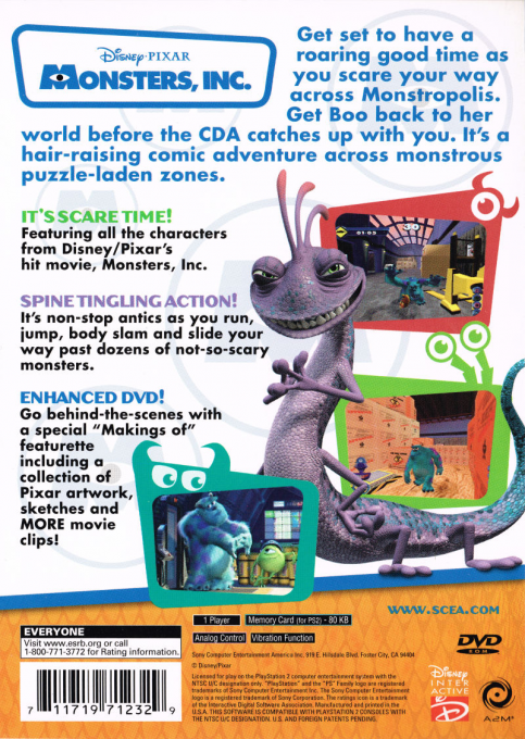 Disney Pixar Monsters, Inc. - Dos
