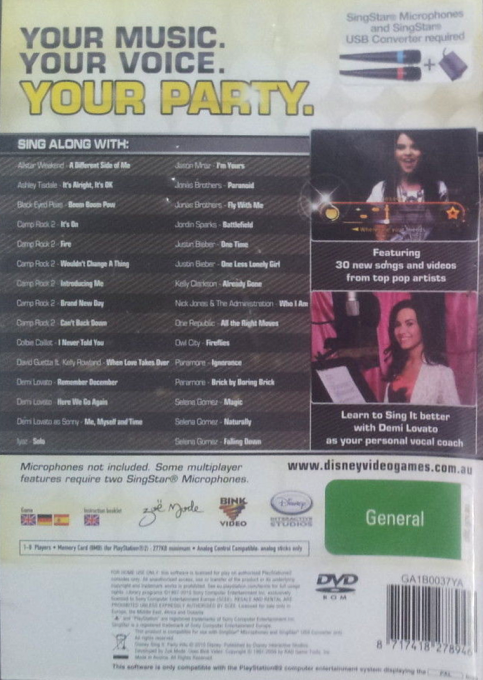 Disney Sing It - Pop Party - Dos