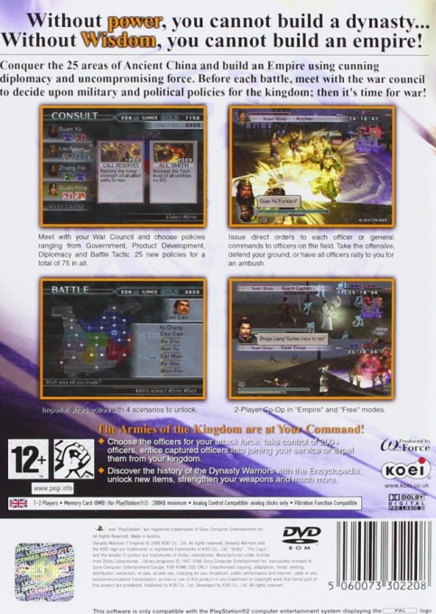 Dynasty Warriors 4 : Empires - Dos