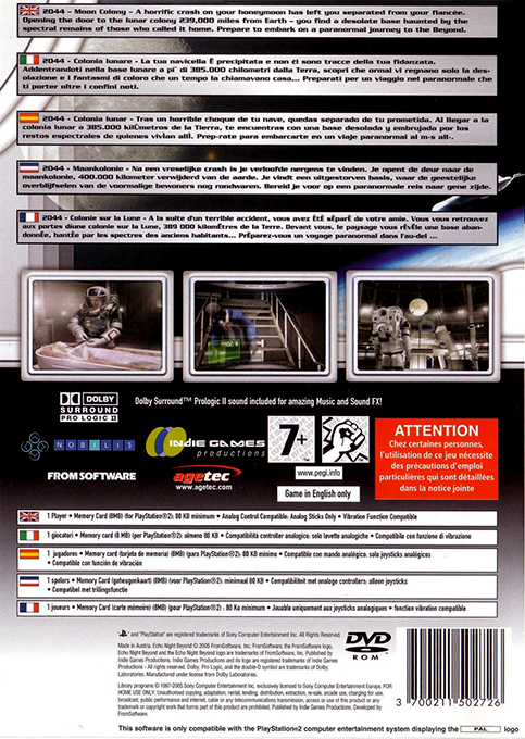 Echo Night : Beyond - Dos