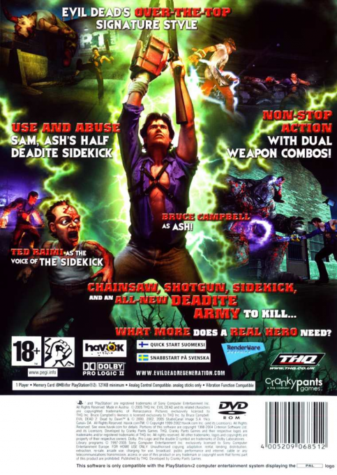 Evil Dead : Regeneration dos