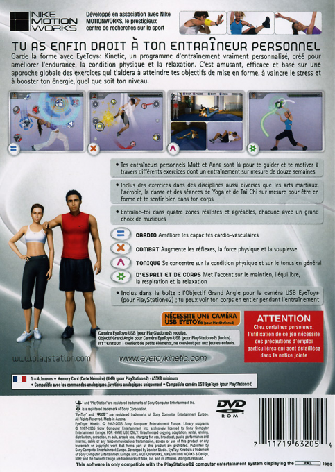 EyeToy : Kinetic dos