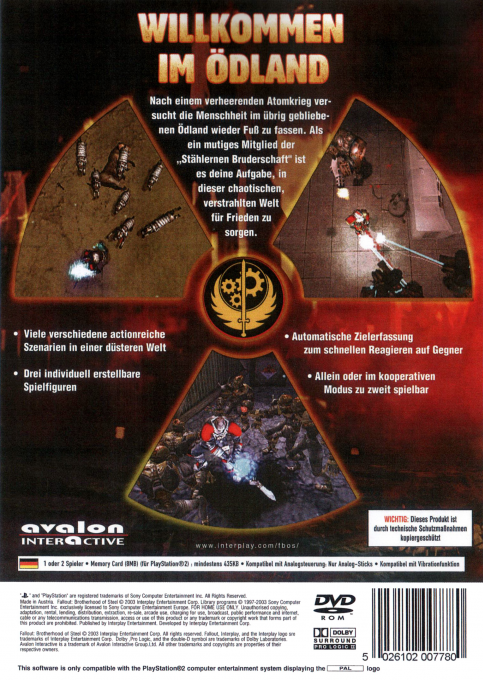 Fallout : Brotherhood of Steel dos