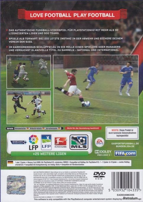FIFA Soccer 12 dos