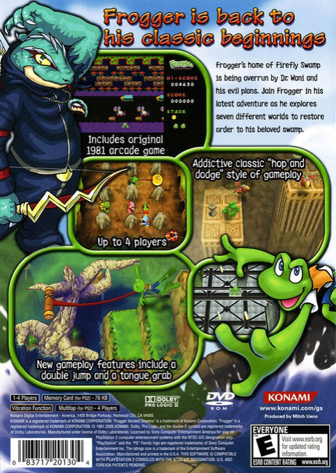 Frogger : Ancient Shadow - Dos
