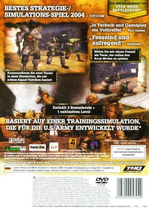 Full Spectrum Warrior - Dos